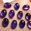 9x12 mm - 10 Pcs - Trully Gorgeous Quality Natural Purple Colour - AMETHYST - Oval Shape Cabochon